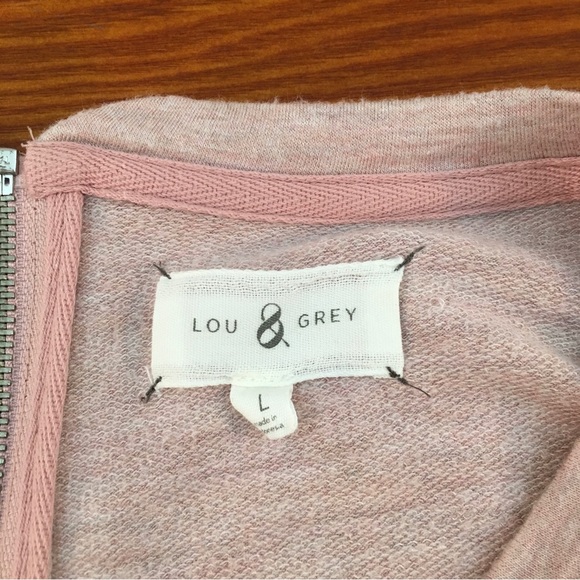 LOU & GREY Women's Zip Back Sweater Pink Size Large - Picture 3 of 7